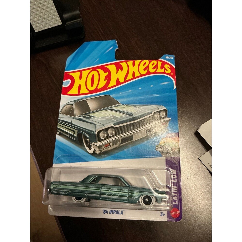 Hot Wheels ‘64 Impala Layin’ Low #95/250 2025 Teal Lowrider Sealed GM